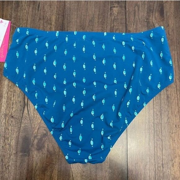 Lilly Pulitzer Blue bikini bottom Coconut Row Dot size 6 NWT - Picture 6 of 6